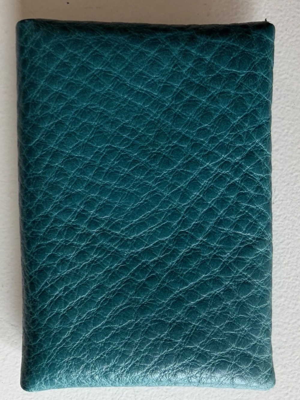 Portland Leather Goods Mini Daisy Wallet ID Credit Card Aquarius Envelope teal - Picture 2 of 3